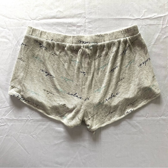 Splendid “Relax” Print Waffle Lounge Shorts - Picture 4 of 6